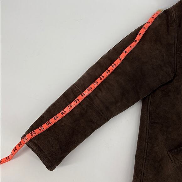 Vintage Guess USA Women’s Suede Faux Fur Jacket Size Large - Picture 16 of 16